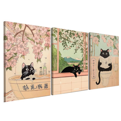 3 Piece Wrapped Canvas Wall Art