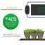 Paquet de 2 tapis chauffants pour ensemencement de 3 po x 20 po avec bouton réglable de la température du thermostat, coussin de démarrage de germination de plantes hydroponiques chaudes et chaudes, noir