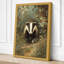 Badger in Woodland Boho - Wrapped Canvas-44352051-44352055