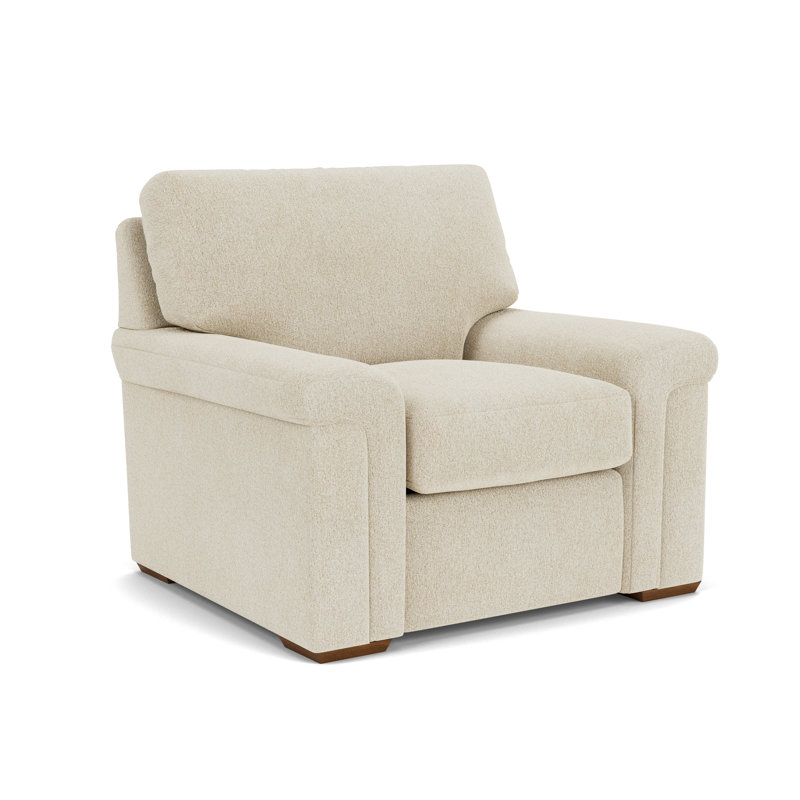 Chair And A Half, Light Beige Polypropylene/Olefin