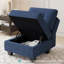 Repose-pieds rembourré en lin et velours Buckleton-1381077275