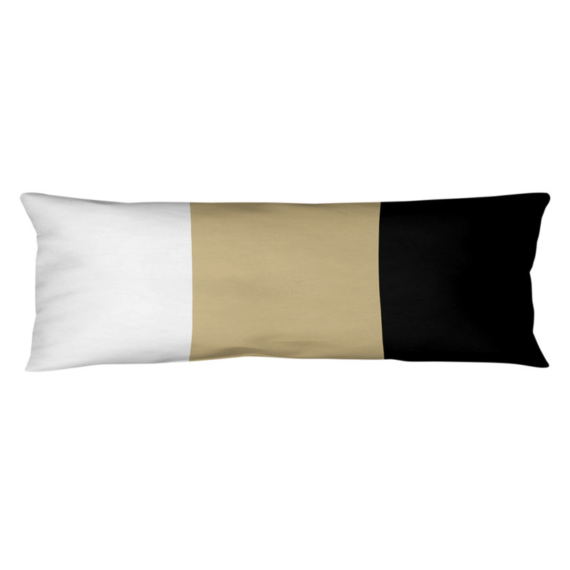 Oreiller de corps en polyester / polyester Arizona Football Stripes, Milieu or / noir, Alabama 