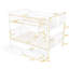 Lit superposé double sur double avec tiroirs et échelle pour mobilier de chambre à coucher, chambre d'amis-1682115906