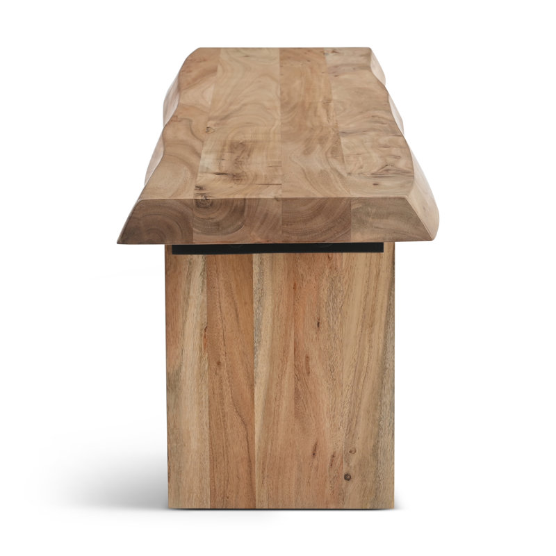 Modern Brazilian Bello Bench, 18" H x 65" W x 15" D, Teak