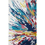 Area Rug in Blue/Red/Yellow/Ivory