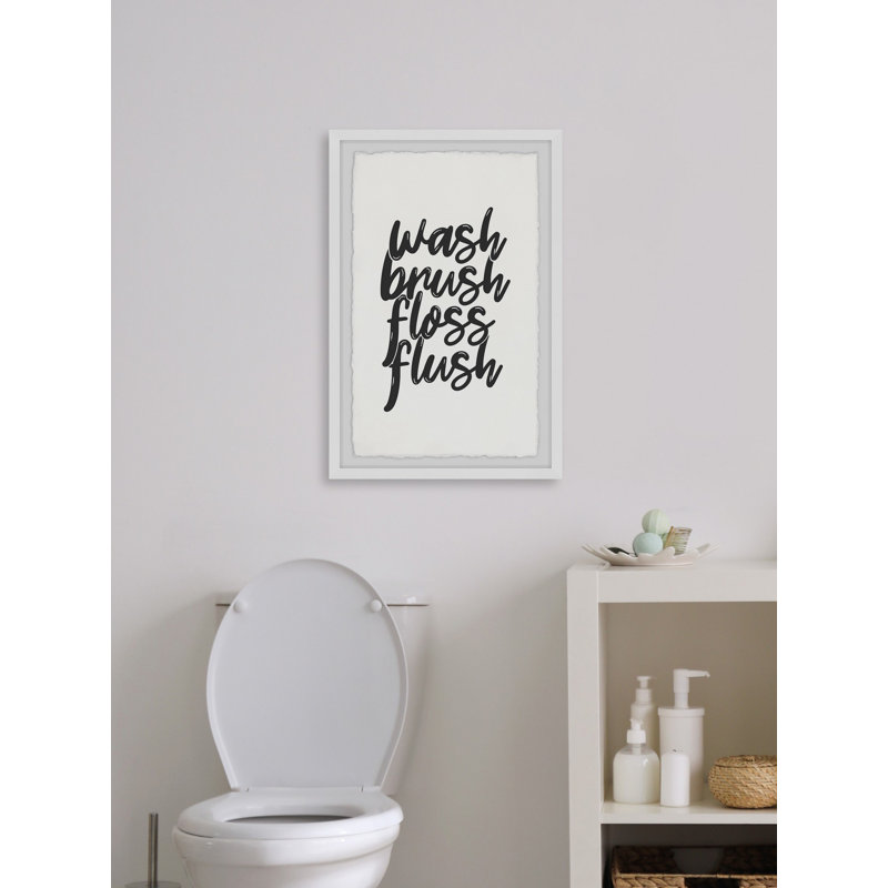 " Wash And Flush " by Marmont Hill, 24" H x 16" W x 1.5" D