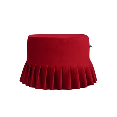 50cm Wide Round Solid Colour Ottoman