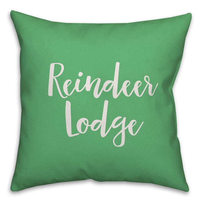  Coussin Reindeer Lodge, Vert clair, Coussin décoratif