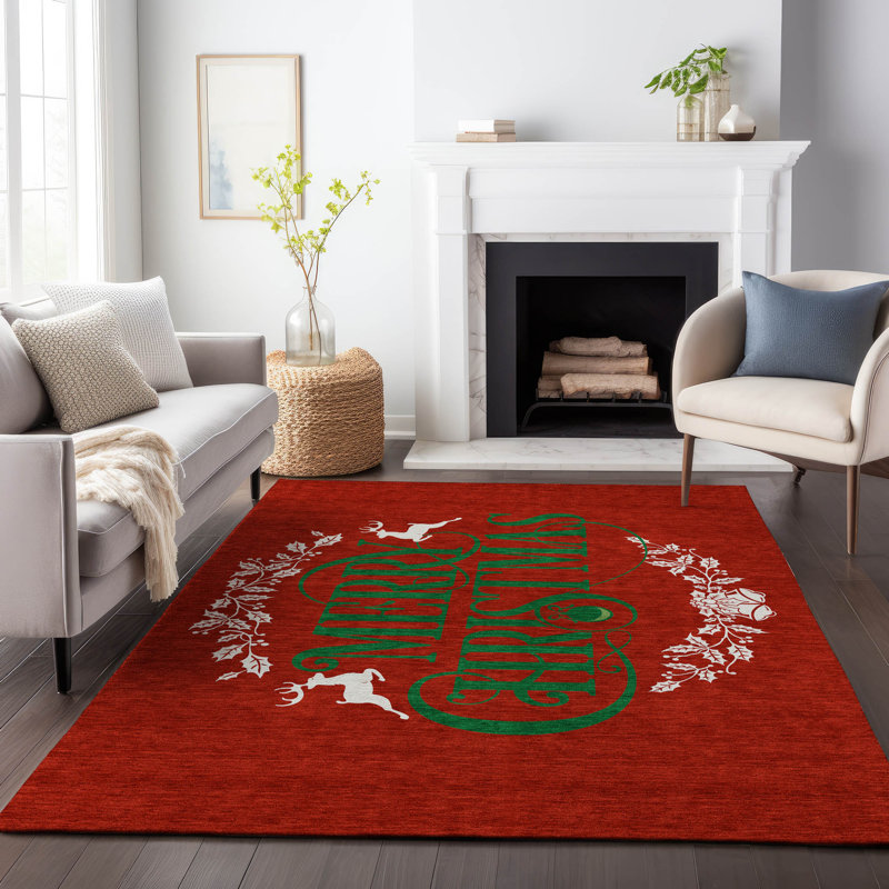 Tapis rubis Cerrito AMF217 lavable à la machine de qualité supérieure Cerrito, Rectangle 2 pi 6 po x 3 pi 10 po