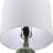 22.5in. Green Ceramic Table Lamp With Drum Shade