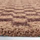 Walker Checkered Wine Shag Area Rug