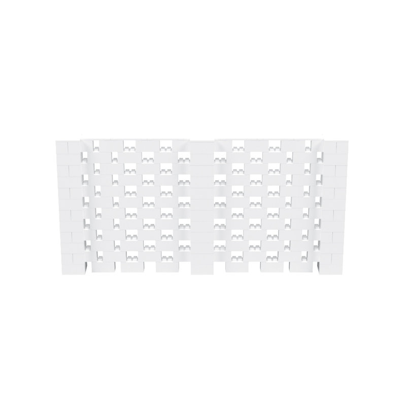 Ensemble mural Everblock, H 72 po x l 144 po x P 12 po, Blanc