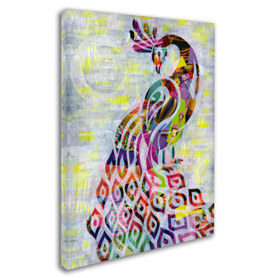 «Peacock» par Eckhardt, impression sur toile tendue