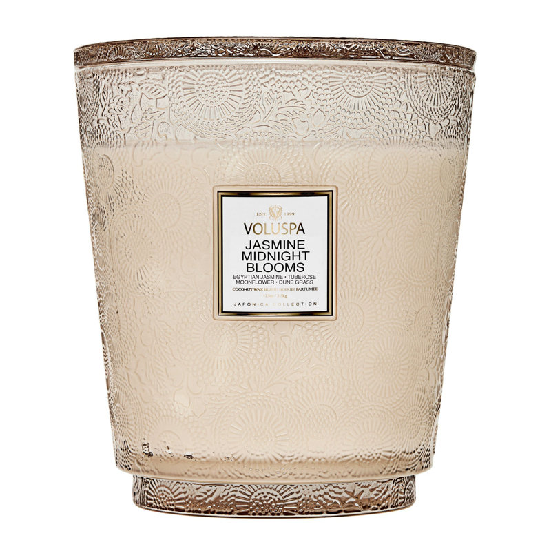 Jasmine Midnight Blooms 5 Wick Hearth Candle