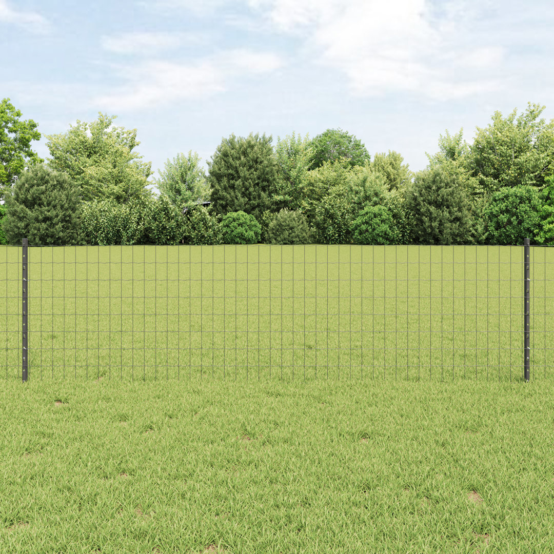 Vidaxl Euro Fence With 11 U Posts 25 M Steel