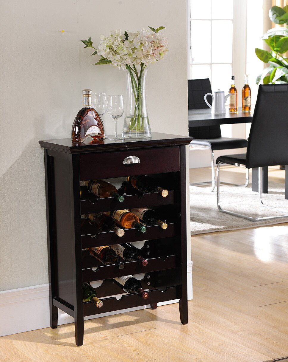 Darby Home Co Jonnie 16 Bottle Wine Bar & Reviews | Wayfair