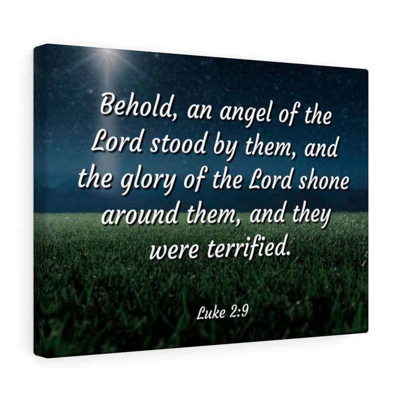 The Angel Luke 2:9 - Wrapped Canvas Print, 61cm H x 76cm W
