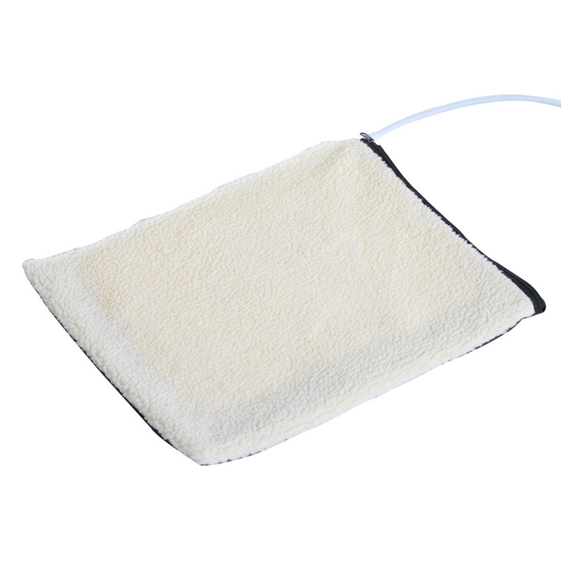 Enprise Faux Fur Pet Bed, Black