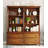 European-Style Vintage Wood Chest For Storage And Floor-Standing Bookcase