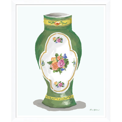 «Vase Series» par Dana Gibson - Peinture encadrée sur papier