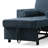 Convertible Navy Corduroy Tufted Sofa Bed Chair 3-In-1 Pull Out Multi-Functional Sleeper Single Chair Bed With 2 Soft Pillows, USB Outlet and  Cup Holder-1354231550