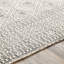 Tapis en coton noir et kaki en coton tissé à la main Janette-475660876