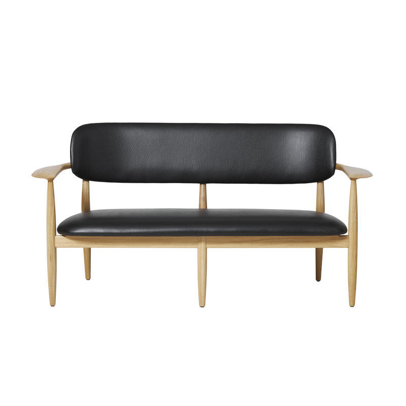 Slow Upholstered Bench, Onyx Oak, Divina Melange 120