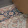 Sarok Ornate Medallion Machine-Washable Beige/Blue Rug
