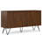 Hunter 60"W Solid Wood Industrial Contemporary 3-Door Sideboard Buffet with Adjustable Shelves-1328034306