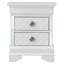 Table de chevet sophistiquée perle blanche-921033889