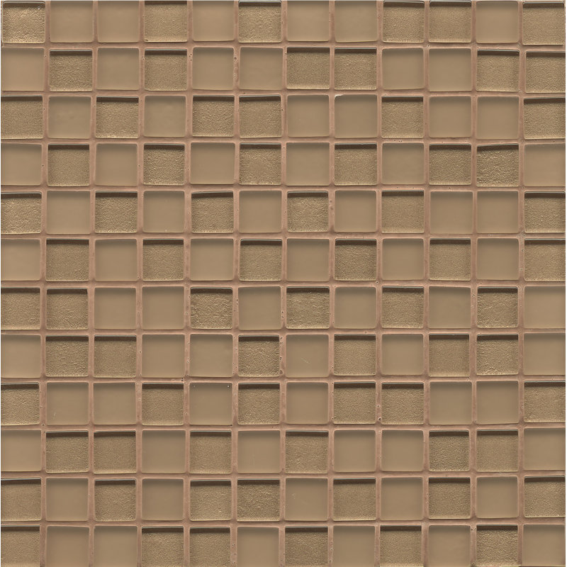 Carreau de mosaïque pour mur et plancher en verre 1 "x 1" Manhattan, Doré
