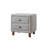 Cleo Gray Boucle Nightstand