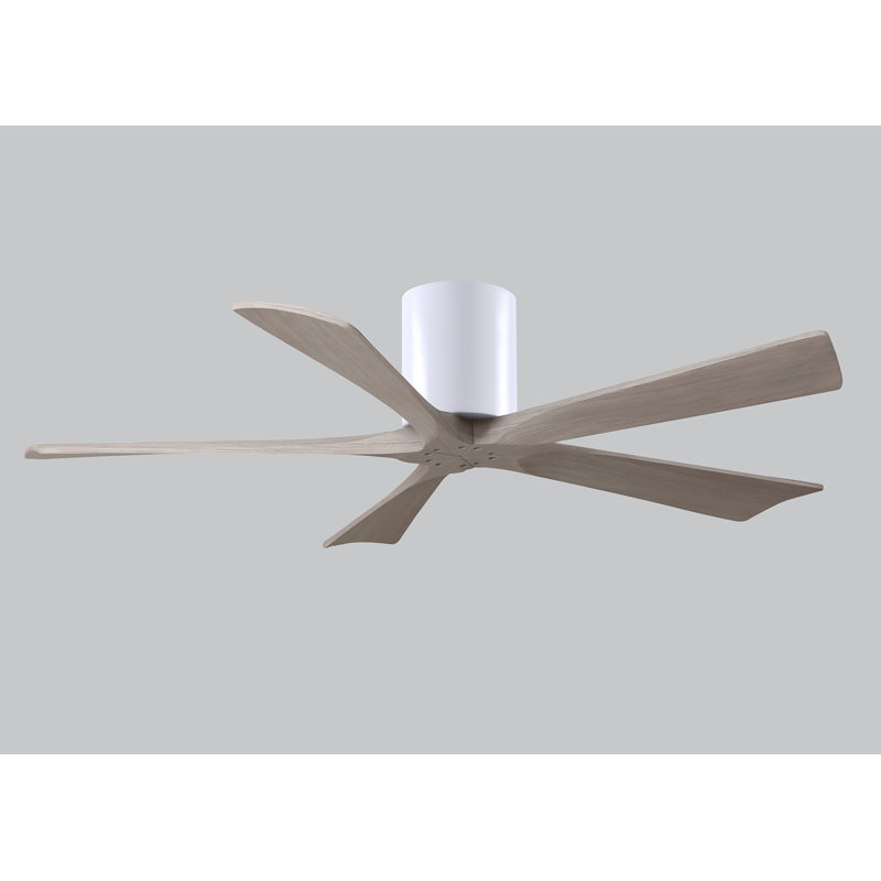 Ventilateur à pales encastré 5 pales Irene, 52", Bois de frêne gris, Barnwood