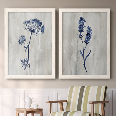 Toile encadrée Indigo Botanical I-Premium - prête à être accrochée