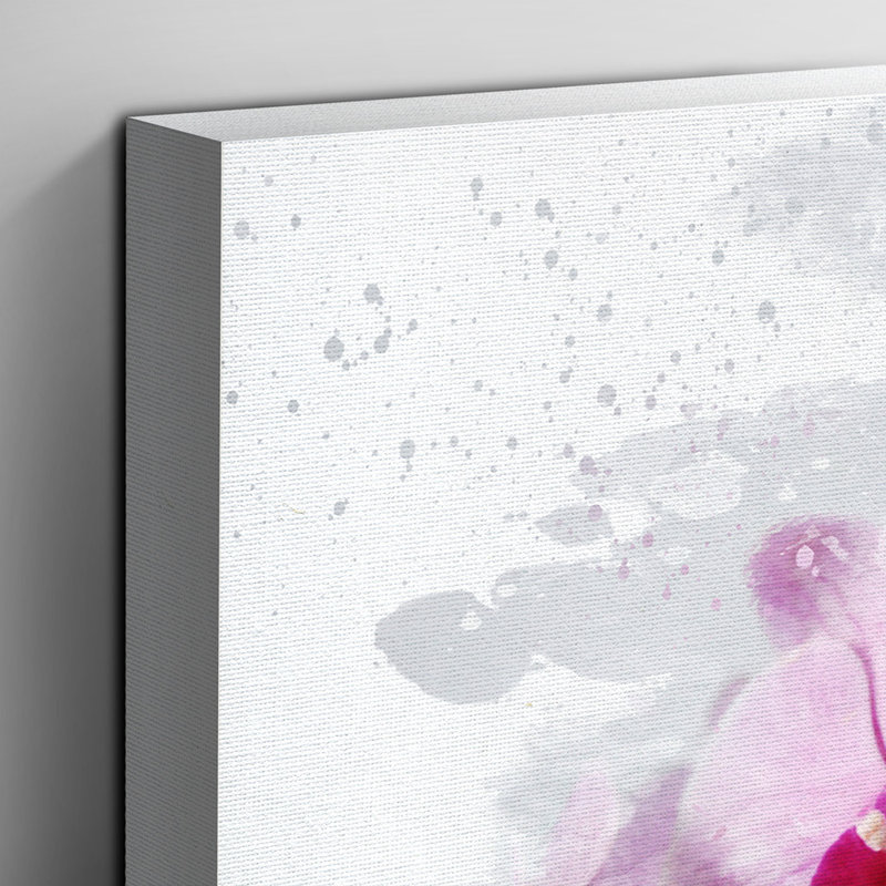 Flower Pink Orchid - Wall Art, 70cm H x 100cm W, Wrapped Canvas