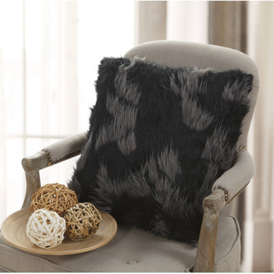 Square Faux Fur Pillow Cover