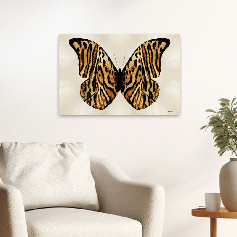 Papillon tigré rayé - Papillon contemporain, H 24 po x l 16 po