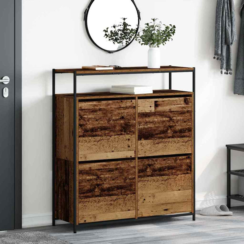 16 Pair Shoe Storage Cabinet