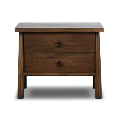 Freddie 2 - Drawer Solid Wood Nightstand
