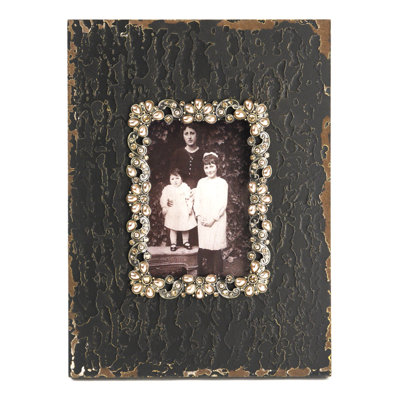 Wood Beaded Picture Frame