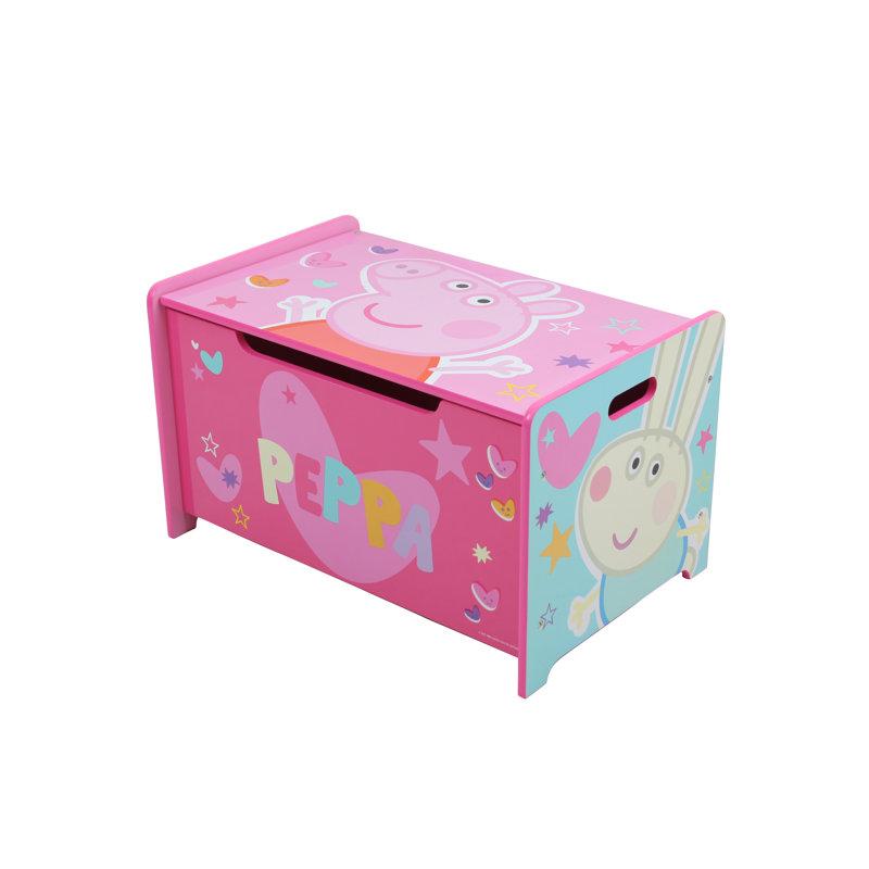 Peppa Pig Deluxe Wooden Toy Storage Bench