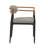 Asharani Fabric Upholstered Back Armchair, Copper/Black Dual-tone Finish-1547751649