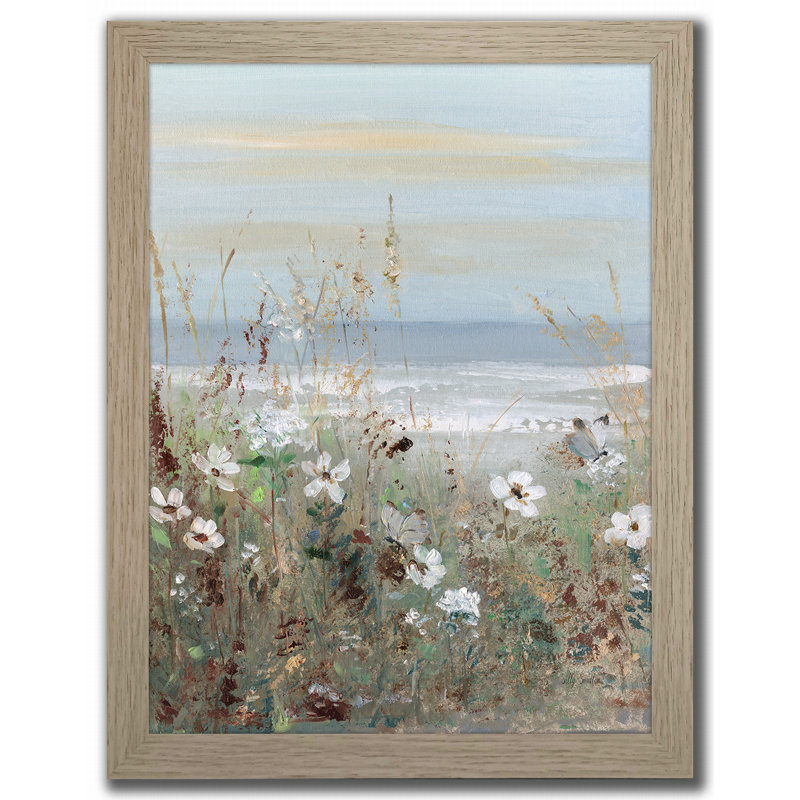 «Wildflower Coastline II», art mural encadré