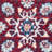 Barcus Oriental Burgundy/Ivory Area Rug-661444003