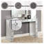 Console en miroir argent Hessa avec incrustation de faux strass
