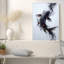 Toile noire et orange avec art abstrait-1576417784