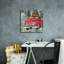  «Big Red Truck 4» par Annie Warren, art mural sur toile, 18 po x 18 po-2114428785