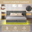 Ottoman Bed With Led Grey-750749055