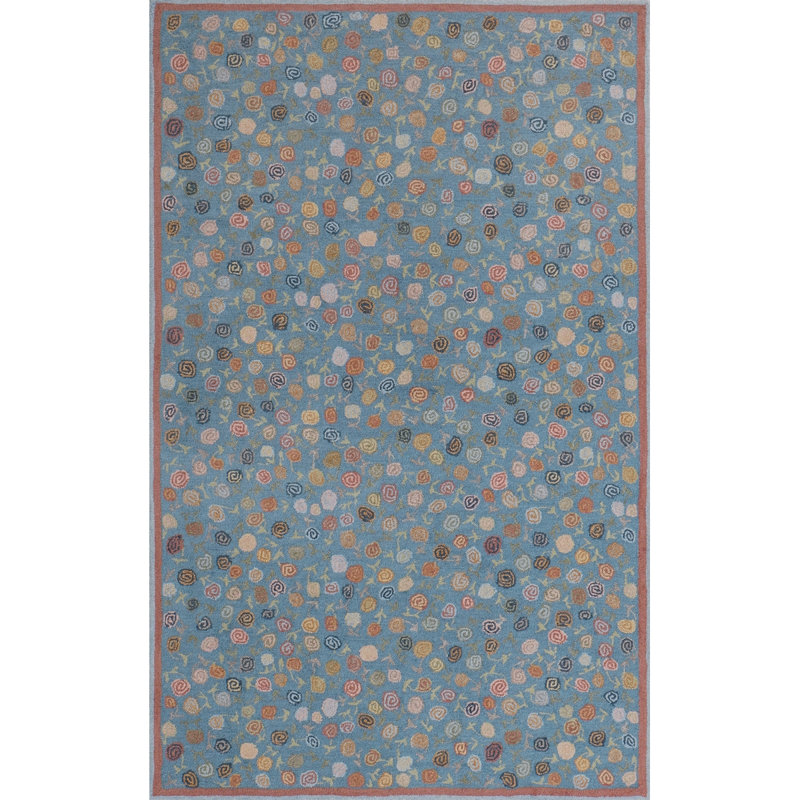 Florals Area Rug, Natural, 5' x 8'