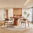 7- Piece Round Solid Wood Dining Set